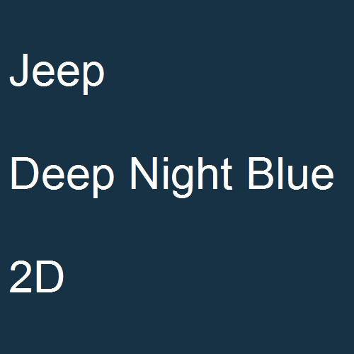 Jeep, Deep Night Blue, 2D.